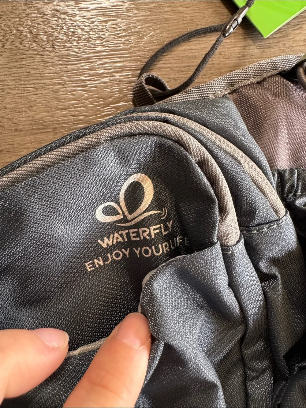 NWT Waterfly Waterbottle Holder Bag Fanny Pack Blue Grey
